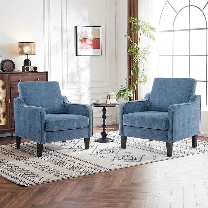 VINGLI Mid Century Modern Accent Chair Set of 2, Waiting Room by VINGLI