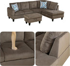 97.5" L Shaped Couch Set, Modular Sectional Couches - Image 3