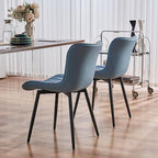 YOUNUOKE Mid-Century Modern Dining Chairs Set of 2, Armless Accent Chair - Image 9