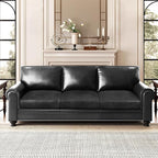 ANARACHON Leather Look Couch Cushion Covers Sofa Seat Slipcovers Sets Couches - Image 2