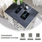 ACCOHOHO Farmhouse Nightstand - Image 5