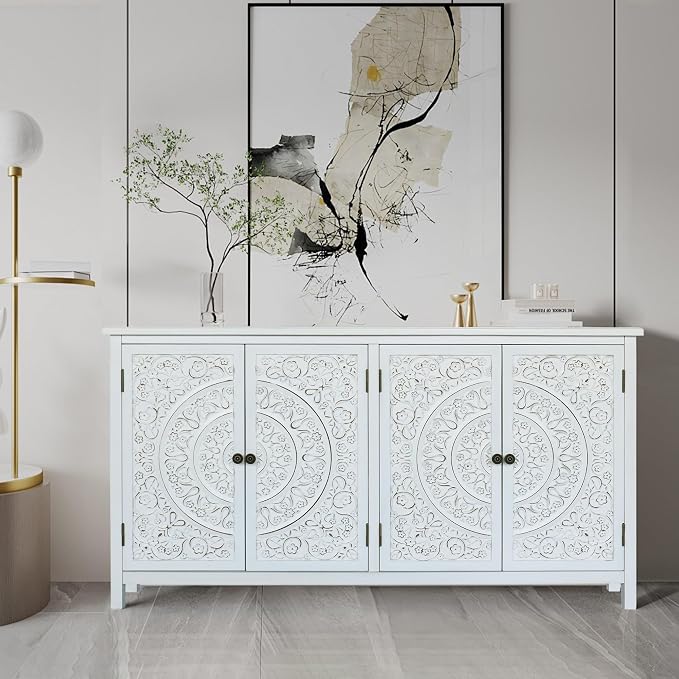LKTART 60" Vintage Sideboard Buffet Cabinet - Image 3