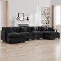 147'' Modualr Sectional Cloud Deep Seat Couch, Oversized Chenille U Shaped by WUTUTUEE