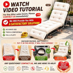 Outdoor Chaise Lounge Cushion, Waterproof 74.4x22x4.7 Inch Thick Cotton Filled - Image 3