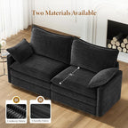 Vesgantti 74" Cloud Couch for Living Room, 2 Seaters Deep Seat Sectional - Image 3