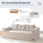 MAXYOYO 79" Oversized Boneless Loveseat Sofa Couch - Image 9