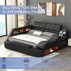 King Size Smart Multifunctional Bed Frame, Platform Bed - Image 3