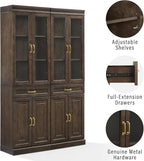 Crosley Furniture Stanton 2-Piece Glass Door Kitchen Storage Pantry Cabinet - Image 6