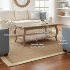 Alaterre Furniture Austerity 42-Inch Rustic Coffee Table - Image 5