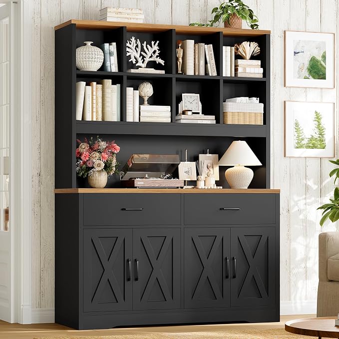 TEENFON 69" Tall Bookshelf and Bookcase, 5 Tier Floor Standing Bookshelves by TEENFON
