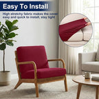 Smiry Waterproof Patio Cushion Covers, Stretch Outdoor Furniture Covers | Couch - Image 7