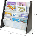 Humble Crew Kids Bookshelf, 4-Tier Front-Facing Book Display Organizer - Image 3