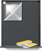 Blackout Curtains for Bedroom 114"x57" Portable No Drill Black Out Curtains by Sumobaby