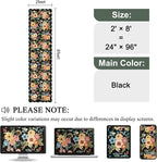 DUKINO 2x8 Washable Runner Rug, Floral Non Slip Kitchen Runner Rug, Soft Throw - Image 2