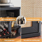 Lerliuo Rattan Wine Cabinet - Image 7