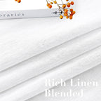 H.VERSAILTEX Linen Curtains Nickel Grommet Natural Linen Semi-Sheer Curtains 2 - Image 4