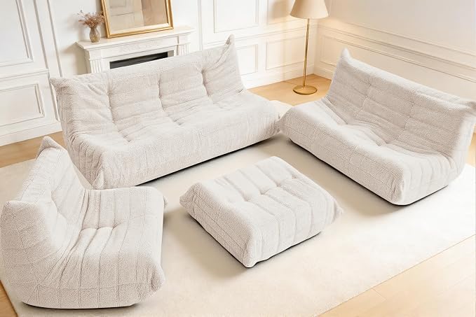 Bean Bag Pouf Ottoman, Foot Stool, Foot Rest - Image 6
