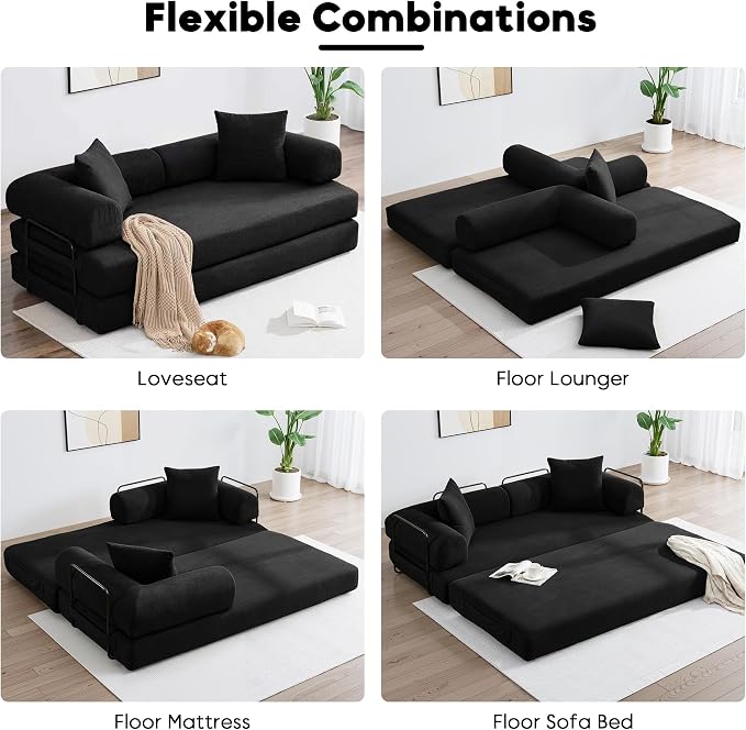 ZEIINPA Convertible Sleeper Sofa Bed - Image 6