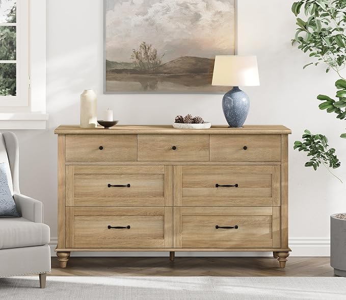 WAMPAT Farmhouse 7 Drawers Dresser - Image 3