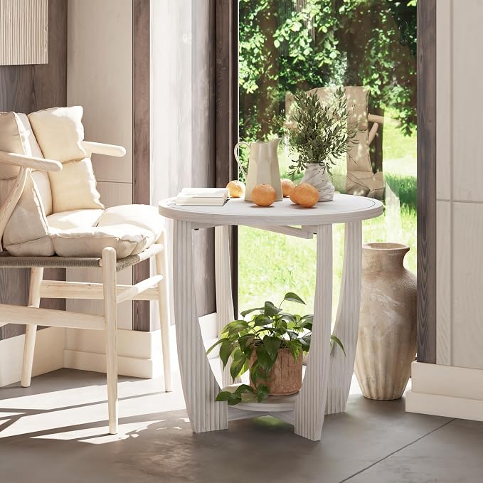COZAYH Rustic Farmhouse end Table X 2P - Image 9