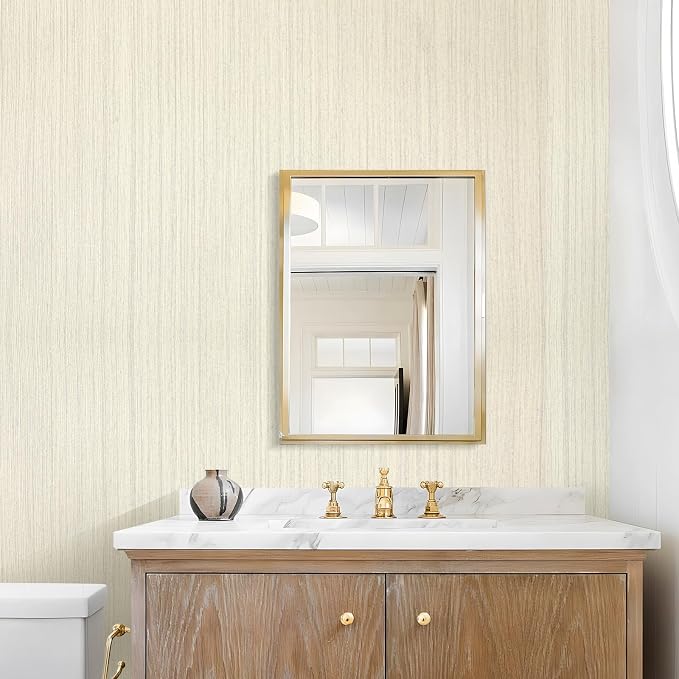 Grasscloth Wallpaper Peel and Stick Texture Contact Paper 15.7"x196.8" Vintage - Image 4