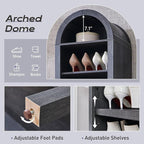 IFGET 71" Tall Arched Bookshelf, 8 Tiers Arch Bookcase - Image 3
