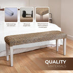 Solid Wood Acacia Indoor Bench - Image 7