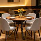 Wildhome Round Dining Table for 2-4, 43 Inch Dining Room Kitchen Table - Image 8