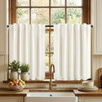 Pitalk Short Linen Blackout Curtains 30 Inch Length - Image 3