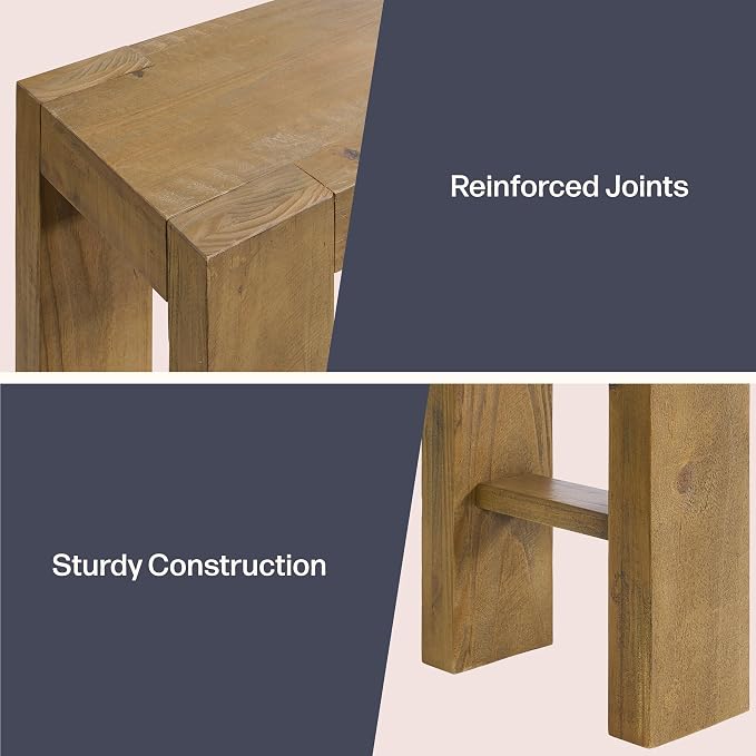 Alaterre Furniture Classic Solid Wood Console Table - Image 5