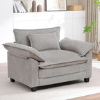 Oversized Accent Chair, Modern Chenille Cloud Sofa Chair by choairy