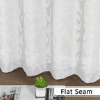 Furman Extra Long Sheer White Curtains 96 inches Long - Image 7