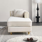 Yogald 66.9'' Chesterfield Chaise Lounge - Image 4