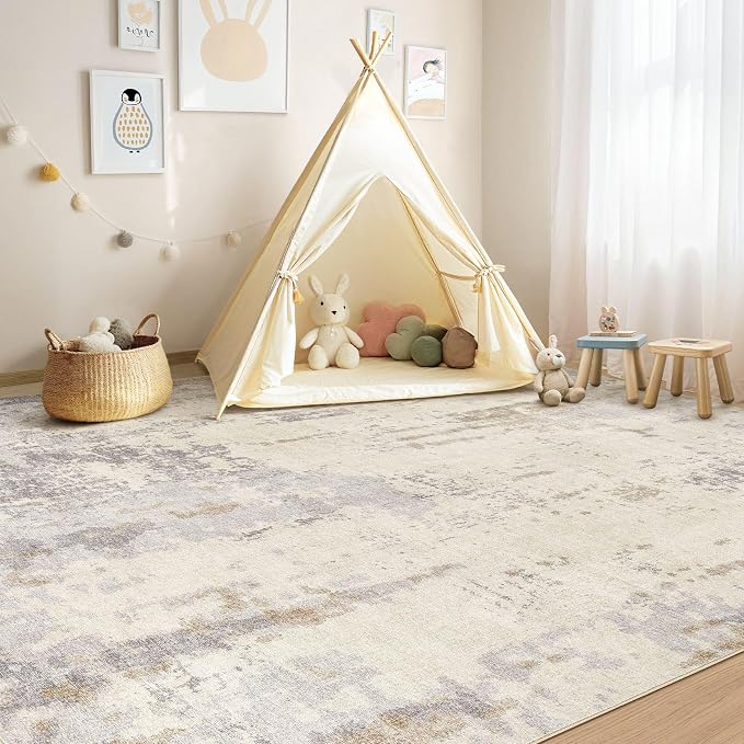 UERMEI 9x12 Area Rug Living Room Rugs - Image 9