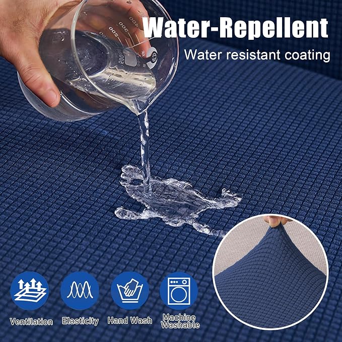 Water Repellent Sectional Couch Covers L Shape, Stretch Sofa Seat Cushion - Image 3