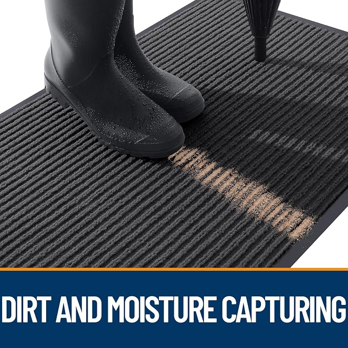 OLANLY Front Door Mat 59x20, Waterproof Heavy-Duty Indoor Outdoor Doormat | - Image 5