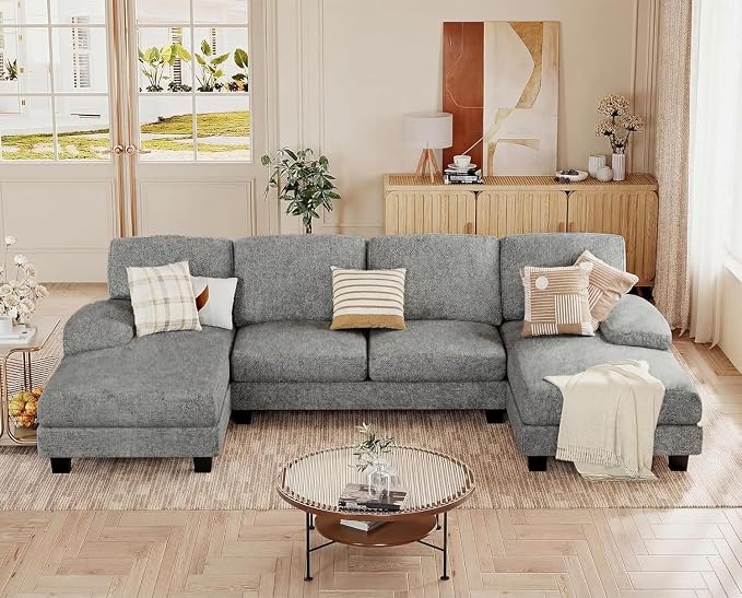 JUMMICO Sectional Couches for Living Room, U Shaped Couch by JUMMICO