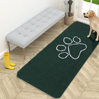 OLANLY Dog Door Mat for Muddy Paws 59x24, Paw Print Design Chenille Mud Mat | by OLANLY