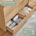 Aitjunz Modern 6 Drawers Dresser - Image 4