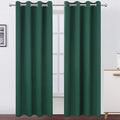 Dark Green Thermal Blackout Curtains/52 x 108 Inch/Set of 2 Panels Room by Lemomo