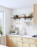CHOEZON Wall-Mounted Pot Racks, Floating Shelves, Wall Shelves, Vintage Pot - Image 2