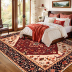 SERISSA 5x7 Washable Non Slip Boho Area Rug - Image 3