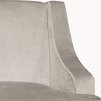 HomePop Swoop Arm Accent Chair, Velvet Grey - Image 9