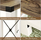 GAZHOME Farmhouse End Table for Small Spaces, Narrow Side End Table - Image 5