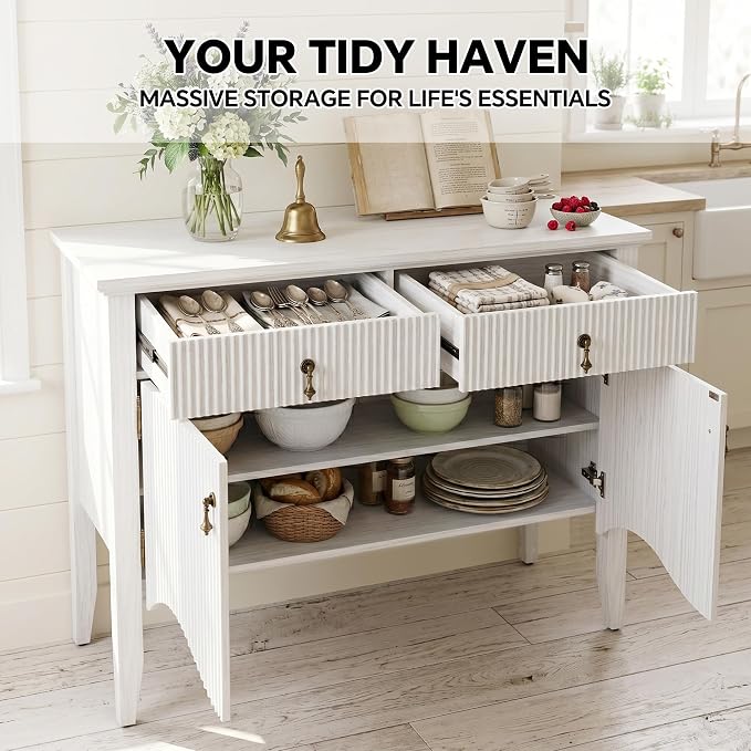 FUSUNBAO 40" Retro Buffet Cabinet - Image 4
