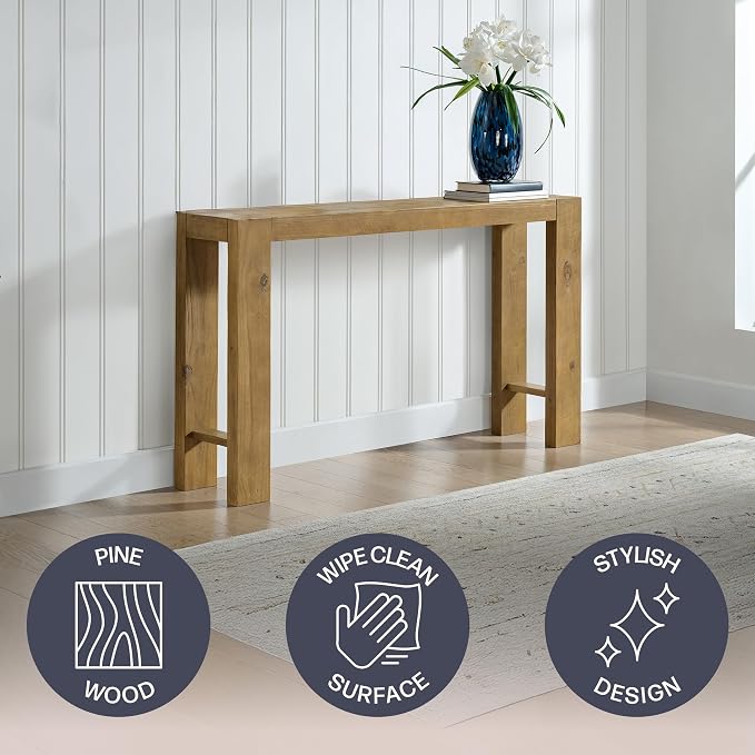 Alaterre Furniture Classic Solid Wood Console Table - Image 3