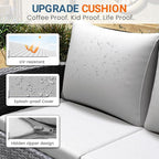 Wisteria Lane Patio Furniture Set, Wicker Outside Outdoor Furniture - Image 7