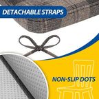 AAAAAcessories D-Shaped Chair Cushions, Machine-Washable Cover - Image 5