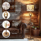 Vintage Deer Antlers Floor Lamps - Image 2