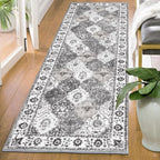 HEBE Hallway Runner Rug 2'x6', Washable Non Slip Kitchen Rug Runner | Soft Boho - Image 7